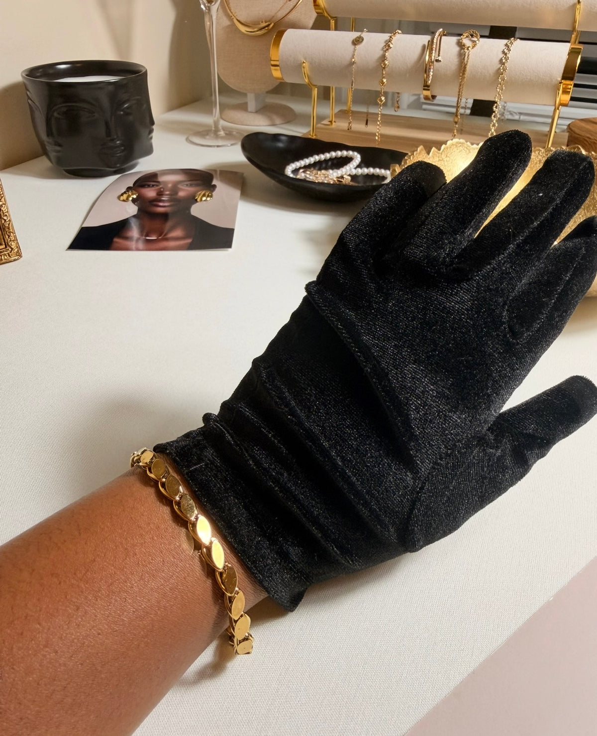 Gold Leaf Link Bracelet