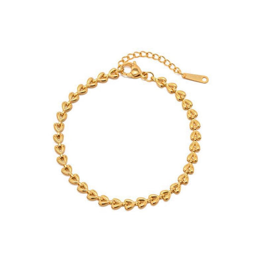 Gold Geometric Charm Bracelet