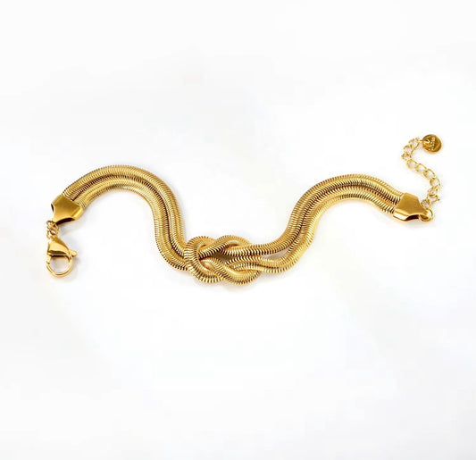 Gold-Tone Multi-Strand Chain Bracelet
