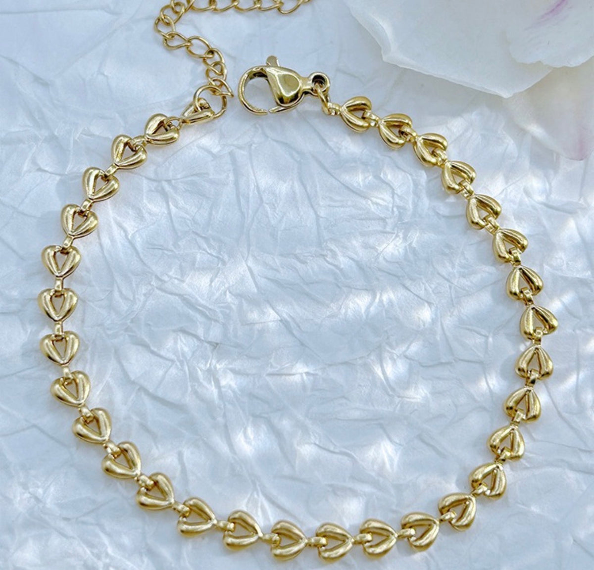 Gold Geometric Charm Bracelet