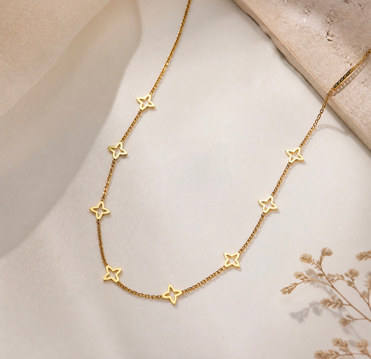 Luxury Double-C Charm Gold Necklace