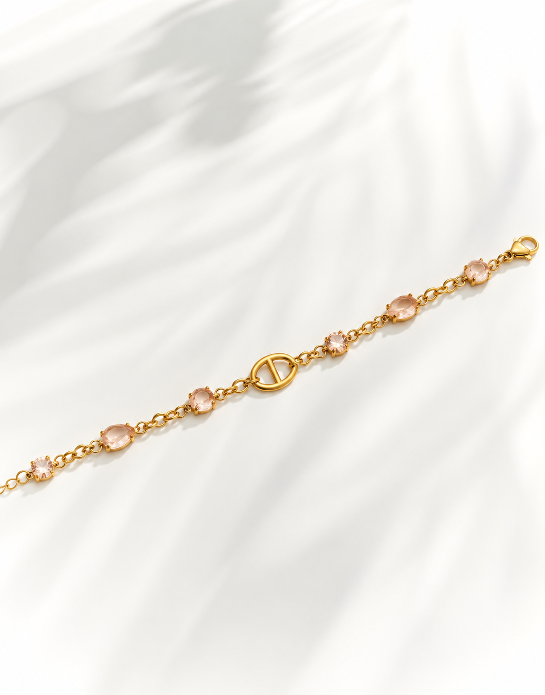 Luxury Multicolor Zircon 18K Gold-Plated Bracelet
